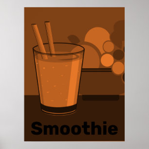Glas Schwarz, Orange Küchenwand Kunst Dekor -Poste Poster