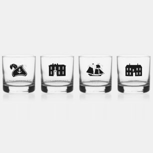 Glas Set für Whisky — Dunkel