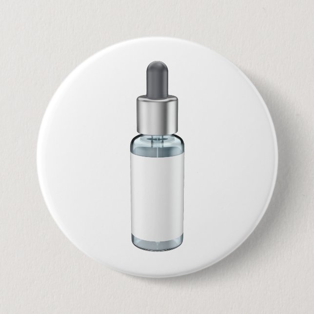 Glas-Tropfflasche mit Pipette Button (Vorderseite)