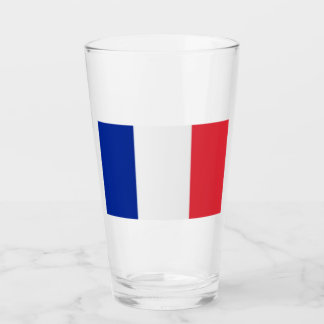 Glas Tumbler Frankreich Flagge 16 Unzen