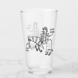Glas Tumbler Ritter und Ross