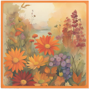 Glas-UNTERSETZER - Goldene Schattierungen in Orang Glasuntersetzer