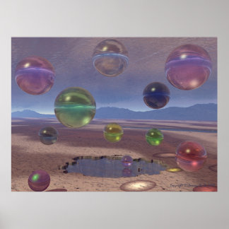 Glas verabreicht poster