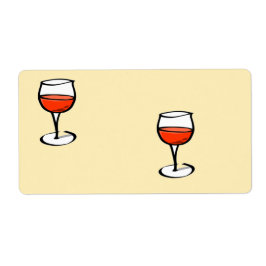 Glas Wein auf Orange