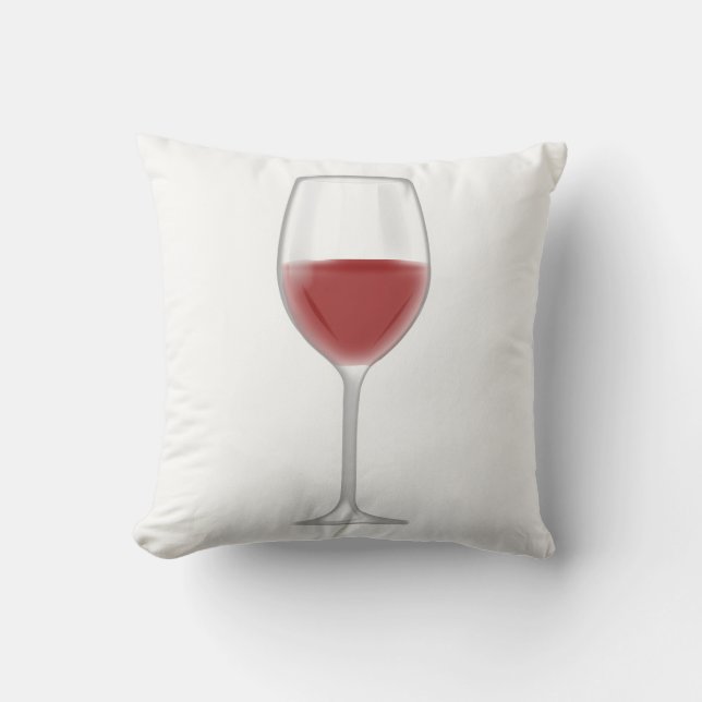 Glas Wein Kissen (Vorderseite)