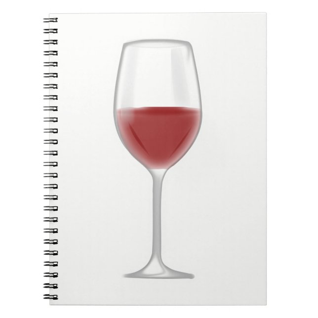 Glas Wein Notizblock (Vorderseite)