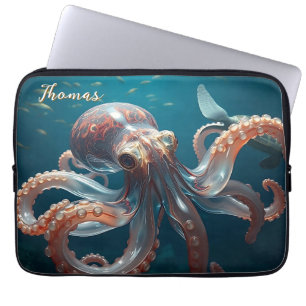 Glasartige Oktopus im tiefen Meer Laptopschutzhülle