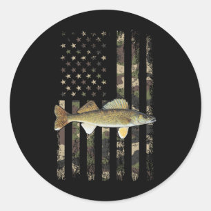 Glasaugen-Camouflage-Amerikanische Flagge1 Runder Aufkleber