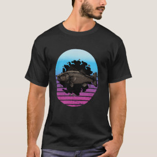 Glasaugenbarsch Retro Schuppen Flossen große Augen T-Shirt