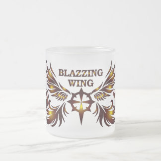 Glasbecher Blazzing Wing Mattglastasse