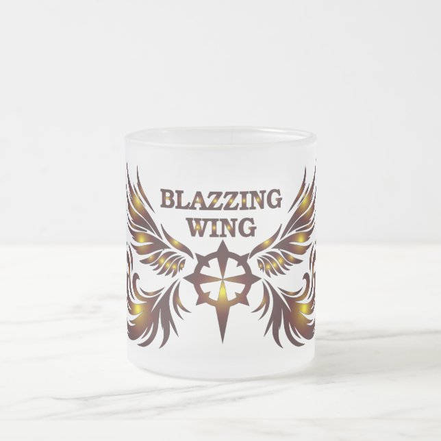 Glasbecher Blazzing Wing Mattglastasse (Mittel)
