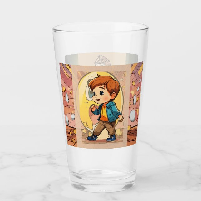 Glasbecher Glas (Vorderseite)