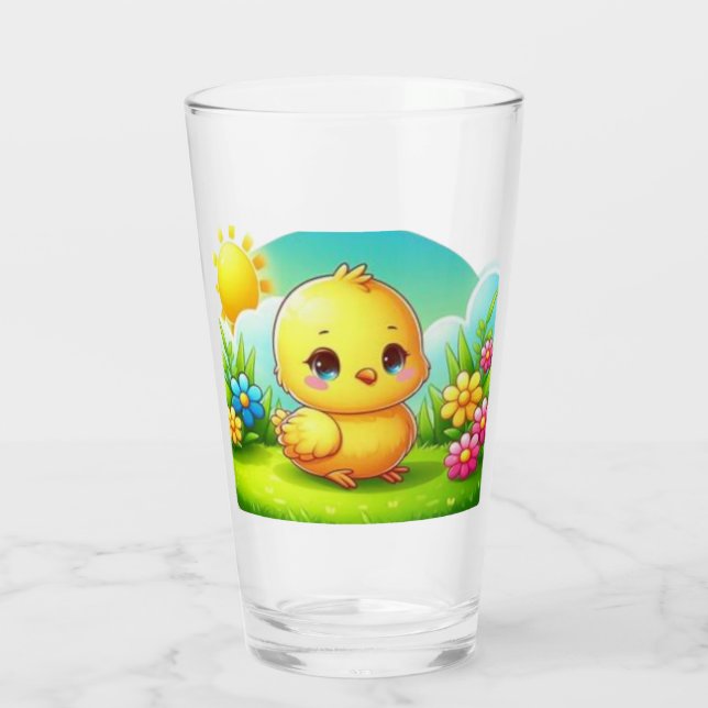 Glasbecher Glas (Rückseite)