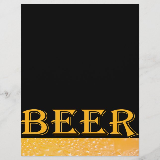 Glasbier Flyer (Vorne)