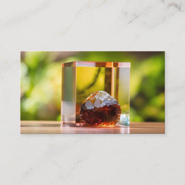 Glasbild Visitenkarte (Vorderseite)