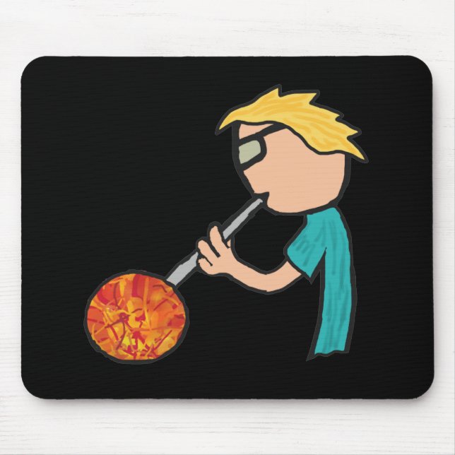 Glasbläschen Mousepad (Vorne)
