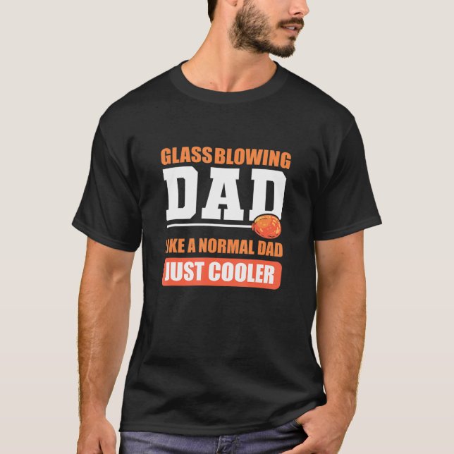 Glasbläschen Vater Glasbläser T-Shirt (Vorderseite)