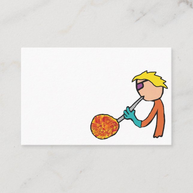 Glasbläschen Visitenkarte (Vorderseite)