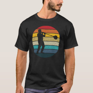 Glasblasen im Retro-Sonnenuntergang - Glas T-Shirt