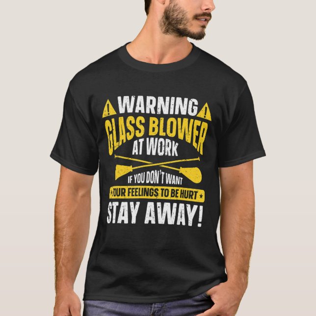 Glasbläser blasen T-Shirt (Vorderseite)