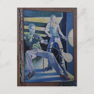 Glasbläser in Pittsburgh Postkarte