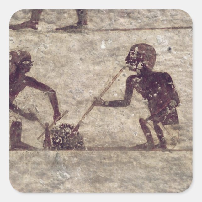 Glasbläser Quadratischer Aufkleber (Vorderseite)