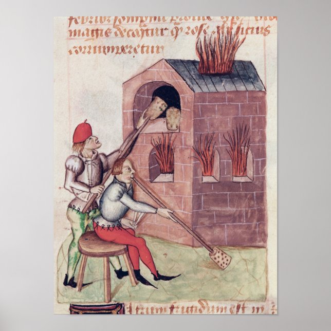 Glasbläser von "Tractatus de Herbis" Poster (Vorne)