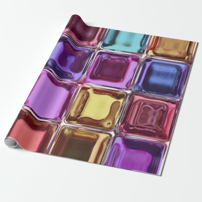 Glasblockbauweise Geschenkpapier (Ungerollt)