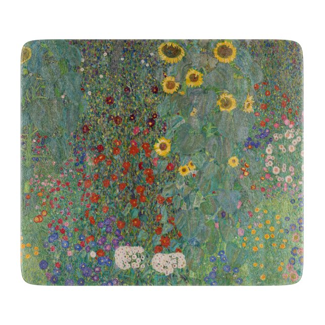 GLASCHOPPER: GUSTAV KLIMT: GARDEN SCHNEIDEBRETT (Vorderseite)