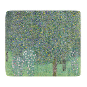 GLASCHOPPER: GUSTAV KLIMT: ROSEBUSHES SCHNEIDEBRETT
