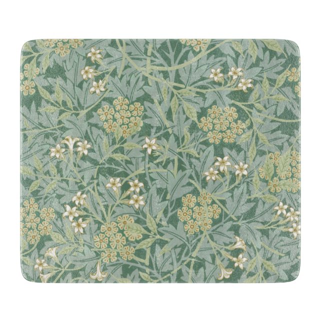 GLASCHOPPER: WILLIAM MORRIS : JASMINE SCHNEIDEBRETT (Vorderseite)