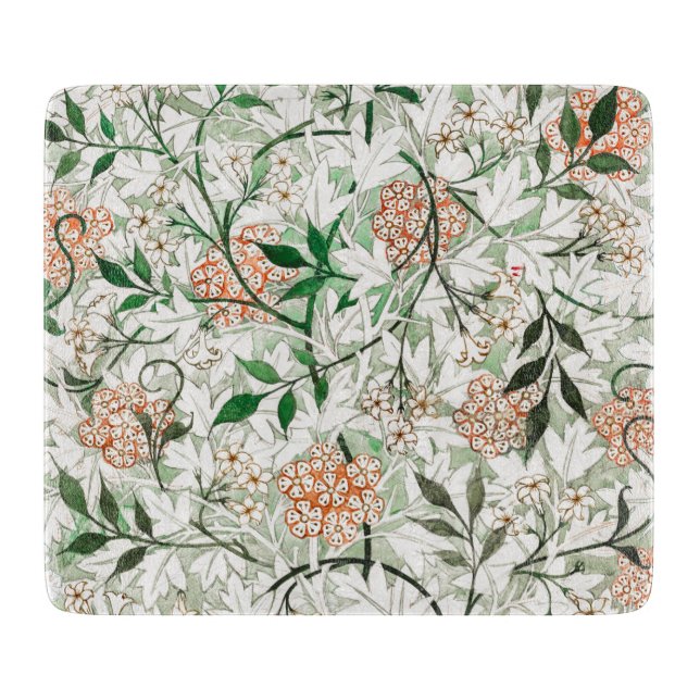 GLASCHOPPER: WILLIAM MORRIS : JASMINE SCHNEIDEBRETT (Vorderseite)