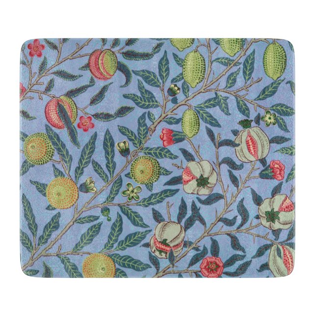 GLASCHOPPER: WILLIAM MORRIS: POMEGRANATE SCHNEIDEBRETT (Vorderseite)