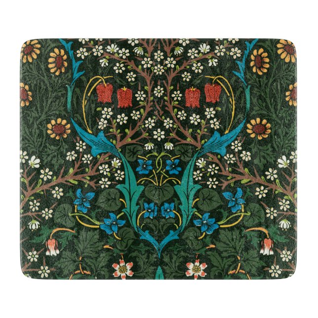GLASCHOPPER: WILLIAM MORRIS SCHNEIDEBRETT (Vorderseite)
