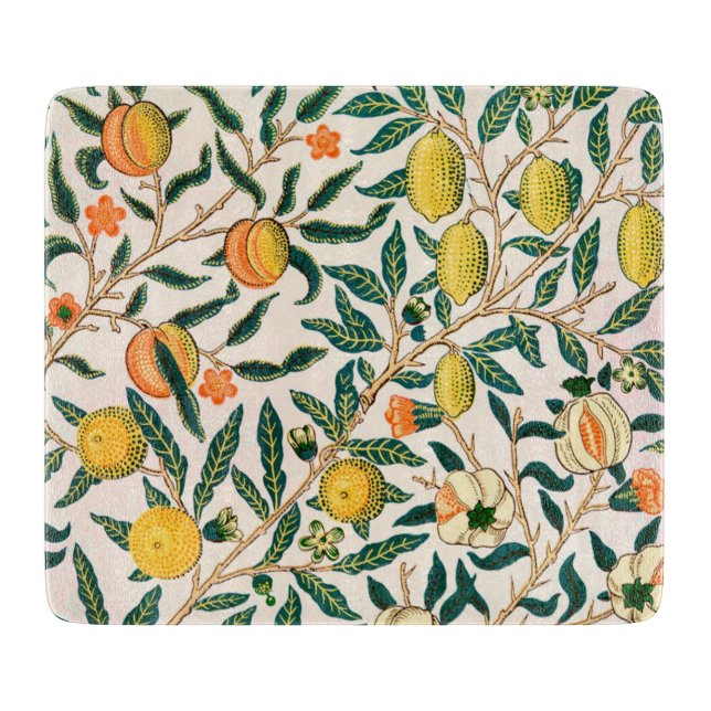 GLASCHOPPER: WILLIAM MORRIS SCHNEIDEBRETT (Vorderseite)