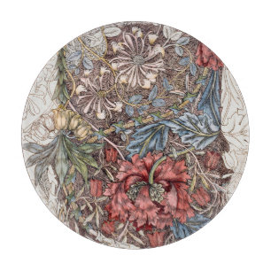 GLASCHOPPER: WILLIAM MORRIS : WILD TULIP SCHNEIDEBRETT