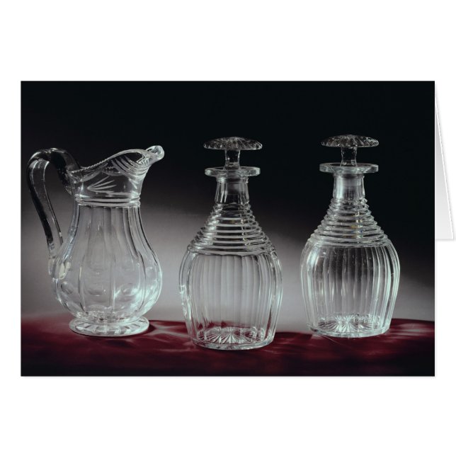 Glasdekantiergefäße und Krug, c.1840 (Vorderseite (Horizontal))