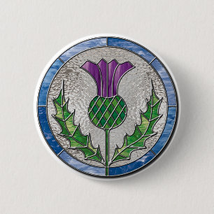 Glasdistel Button