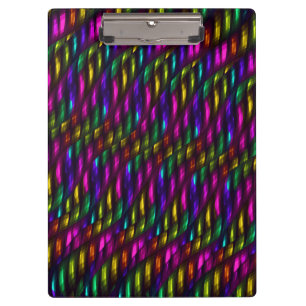 Glasedelstein-Rosa-gelbes Mosaik-abstrakte Grafik Klemmbrett