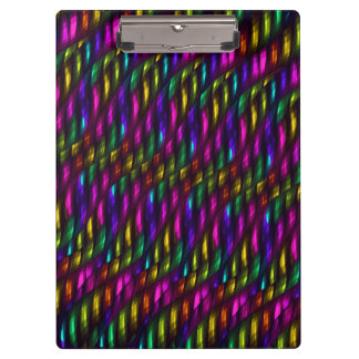 Glasedelstein-Rosa-gelbes Mosaik-abstrakte Grafik Klemmbrett