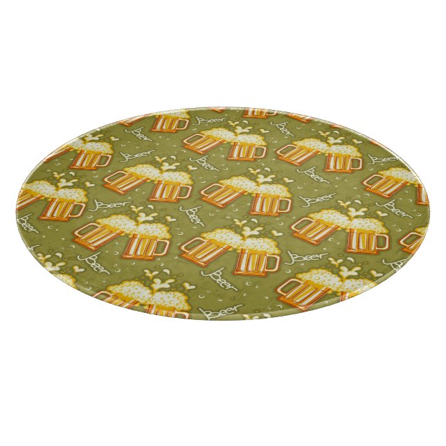 Gläser des Bier-Musters Schneidebrett (Ecke)