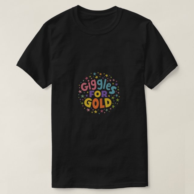 Gläser für Gold T-Shirt (Design vorne)
