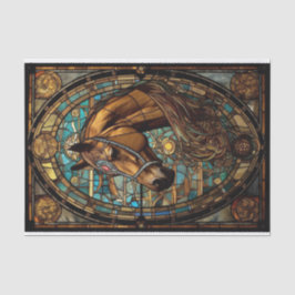 Gläserpferd Seidenpapier