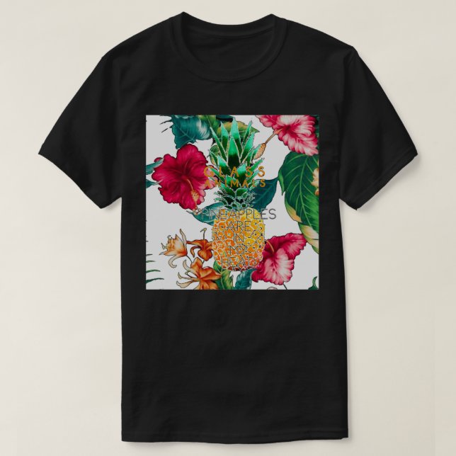 Gläsertiere Ananas T-Shirt (Design vorne)