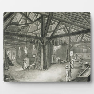 Glasfabrik aus der Enzyklopädie von De Fotoplatte
