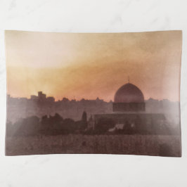 Glasfach Altes Jerusalem mit Kuppel aus dem Felsen Dekoschale