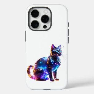 Glasfarbene Katze iPhone 16 Pro Hülle