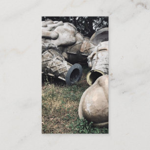 Glasfaser-Friedhofseiskegel Visitenkarte