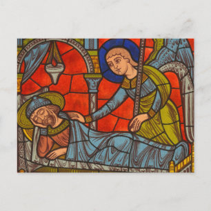 Glasfenster aus der Kathedrale Chartres Postkarte