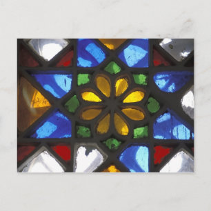 Glasfenster im Innern des National Postkarte